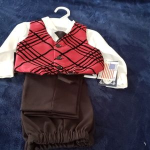 Toddler Boys Christmas Vest Suit